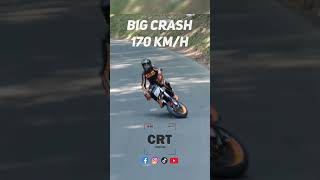 Crash à 170 kmh bike moto crash supermotobikes ktm foryou viral pourtoi [upl. by Pollard893]