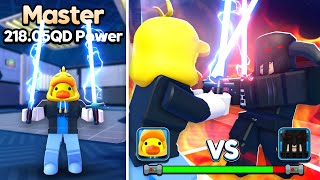 I Upgraded From Noob to MASTER in Light Saber Simulator Roblox [upl. by Wsan]