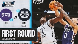 Utah State vs TCU  First Round NCAA tournament highlights [upl. by Georgiana]