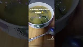 Sopa de espinafres á minha maneira 👌 amocomer food dojeitoqueopovogosta [upl. by Nnitsuj]