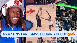 Luka amp Kyrie Is HUNGRY Mavs At Wolves Highlights Reaction [upl. by Lirrad583]