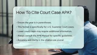 How To Cite Court Case APA  CountyOfficeorg [upl. by Kilbride54]