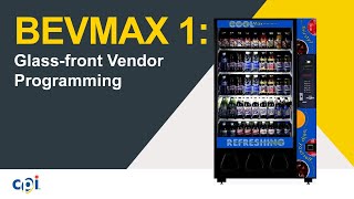 BevMAX 1 Glassfront Vendor Programming [upl. by Elakram]