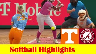 3 Tennessee vs 17 Alabama Softball Game 3 Highlights April 28 2024 [upl. by Eisen]