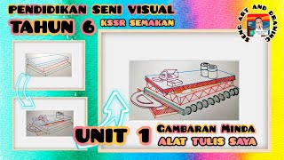 PENDIDIKAN SENI VISUAL TAHUN 6  UNIT 1 GAMBARAN MINDA  ALAT TULIS SAYA KSSR SEMAKAN MS 1011 [upl. by Lleira]