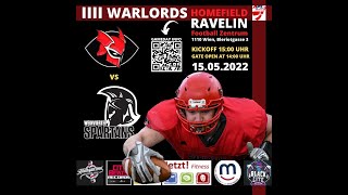 Livestream AFL Division 2 Vienna Warlords vs Weinviertel Spartans [upl. by Knorring]