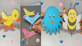 Easy Paper craft  Origami animal idea  Kids craft ideas  Paper animals  How to make [upl. by Alysoun560]