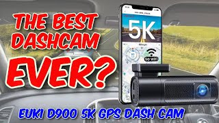 EUKI D900 5K GPS Dash Cam Review [upl. by Enilrae]