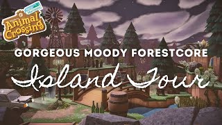 GORGEOUS MOODY FORESTCORE ISLAND TOUR  Animal Crossing New Horizons [upl. by Hoban963]