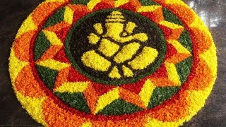 Diwali decoration ideas  Best rangilo ideas with flowers viralvideo diwalirangoli [upl. by Osterhus]