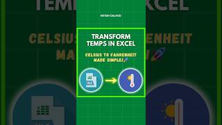 How to Convert Fahrenheit to Celsius in MS Excel StepbyStep Guide Using the Convert Formula [upl. by Jacki771]