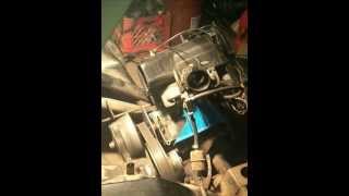 540cc yamaha srv snowmobile motor swap into golf cart [upl. by Ojok150]