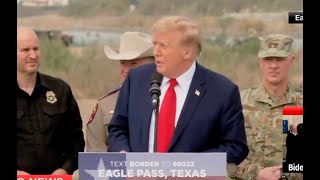 Trump gets UNWELCOME SURPRISE at border visit [upl. by Rodger]