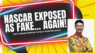 YET ANOTHER NASCAR win JOEY LOGANO wins in TOTALLY SCRIPTED race [upl. by Eldnek521]