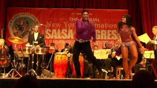 Eddie Torres amp Griselle Ponce performing with The Mambo Legends Orchestra  NY Salsa Congress 2011 [upl. by Hatfield]