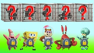 Oh no Spongebob is in jail Pick the right key to set Spongebob free  Funny Spongebob Animation [upl. by Aisital]