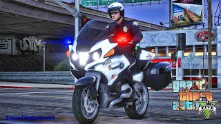 Playing GTA 5 As A POLICE OFFICER City Patrol LAPD GTA 5 Lspdfr Mod 4K [upl. by Ame]