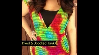 TieDye with Fabric Markers  DIY Fashion [upl. by Atinot]