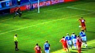 DIRK KUYT PENALY MISS AGAINST EVERTON MERESYSIDE DERBY HIGHLIGHTS 2011 [upl. by Sseb]