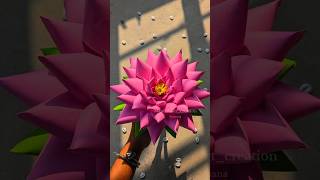 DIY Lotus Flower Making Idea 🪷 youtubeshorts viralshort lotusflower lotus howtomake papercraft [upl. by Landon599]