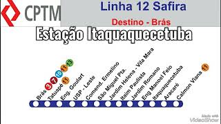 Estação Itaquaquecetuba  Linha 12 Safira Da CPTM [upl. by Nelle]