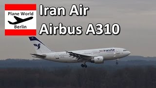 Iran Air Airbus A310 landing at Cologne Bonn Airport [upl. by Mohammad]