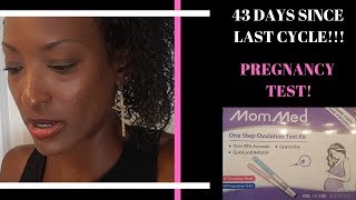 My cycle is 43 days late Pregnancy test amp BONUS footage at the end  Amazon pregnancy test [upl. by Burg]