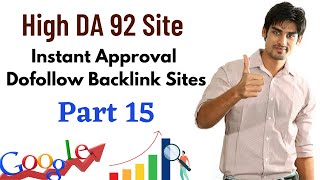 Instant Approval Dofollow Backlink Site  High DA Web 20 Free Backlink Website [upl. by Seigler]