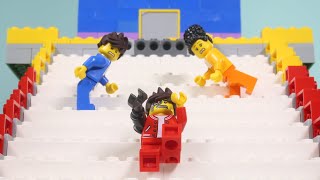 LEGO Brick Games Slippery Slope Challenge STOP MOTION  Billy Bricks [upl. by Idnod]