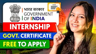 Online Internship with Government of India 🇮🇳 FREE Internship with Certificate 📜 [upl. by Ayn]