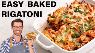 Easy Baked Rigatoni Recipe [upl. by Reifnnej]