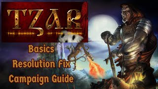 TZAR Burden of the Crown  Basics Resolution Fix and Starting Missions Guide [upl. by Devland980]