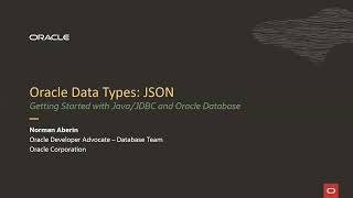 Episode 4 JSON and JSON datatypes in the Oracle Database [upl. by Loralyn]