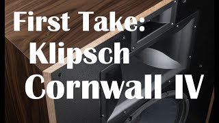 Big for a reason Klipsch Cornwall IV [upl. by Eciened635]