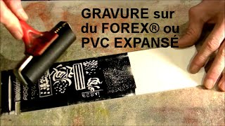 FOREX au lieu de la LINO pour la gravure en bosse ou la taille dépargne [upl. by Eey]