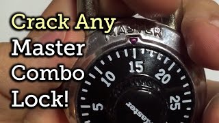 Break open any Master Combo Lock in 8 tries or less [upl. by Patricio]