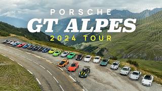 25 Porsche GT cars drive the Alps Supercar Driver  4k [upl. by Evadnee]