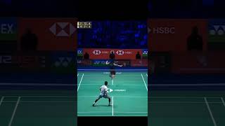 Fastest backhand smash everBadmintonIndoor sportsShorts [upl. by Demp]