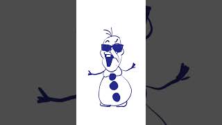 Let him go Or elsa😟 elsafrozen frozen disney funny animation fyp art olaf snowman [upl. by Hitt]