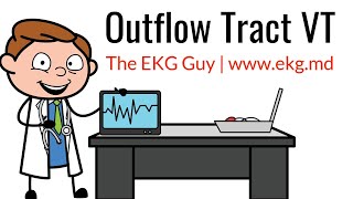 Outflow Tract Ventricular Tachycardia on EKG  ECG  The EKG Guy  wwwekgmd [upl. by Ramyaj]