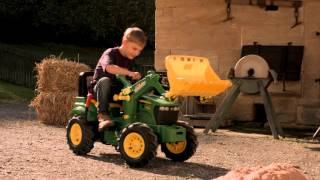 John Deere 7930 traptrekker met voorlader van Rolly Toys [upl. by Atiuqrahc]