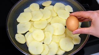 2 Kartoffeln 2 Eier Schnelles und einfaches Rezept Das sind die leckersten Kartoffeln ASMR [upl. by Gardel]