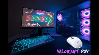 Relaxing POV Valorant Gameplay  Keyboard amp Mouse ASMR 4k 60fps [upl. by Annaej467]