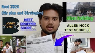 Neet 2025 📚Dropper Study VlogMock Test ScoreGym JoinedStudy vlogneet2025neetdropperstudy [upl. by Kcirtap]