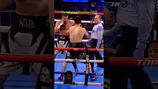 Artur beterbiev vs oleksandr gvozdyk TKO fight boxing shortvideo boxingfight [upl. by Nayk]