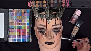 ASMR Makeup for Halloween 👻  Halloween Makeup no talking [upl. by Enalda]