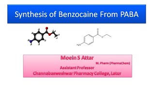 Synthesis of Benzocaine From PABA [upl. by Marrin]