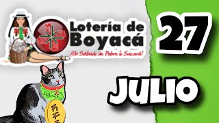 Resultado LOTERIA DE BOYACA Sabado 27 de Julio de 2024 [upl. by Ralaigh691]