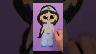 Trying to Draw Jasmine in chalk [upl. by Lexine]