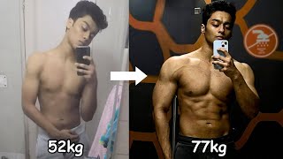 How I GAINED 25 kg FAST My Transformation  How to GAIN WEIGHT for Skinny Guys Diet and Workout [upl. by Direj]